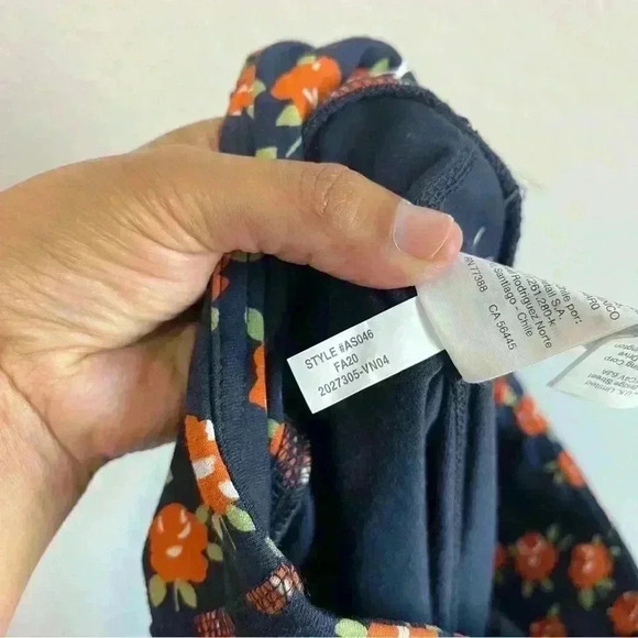 J.Crew Women’s Weekend 7/8 high-rise leggings in Navy‎ and Poppy Fields Size M - Picture 8 of 10